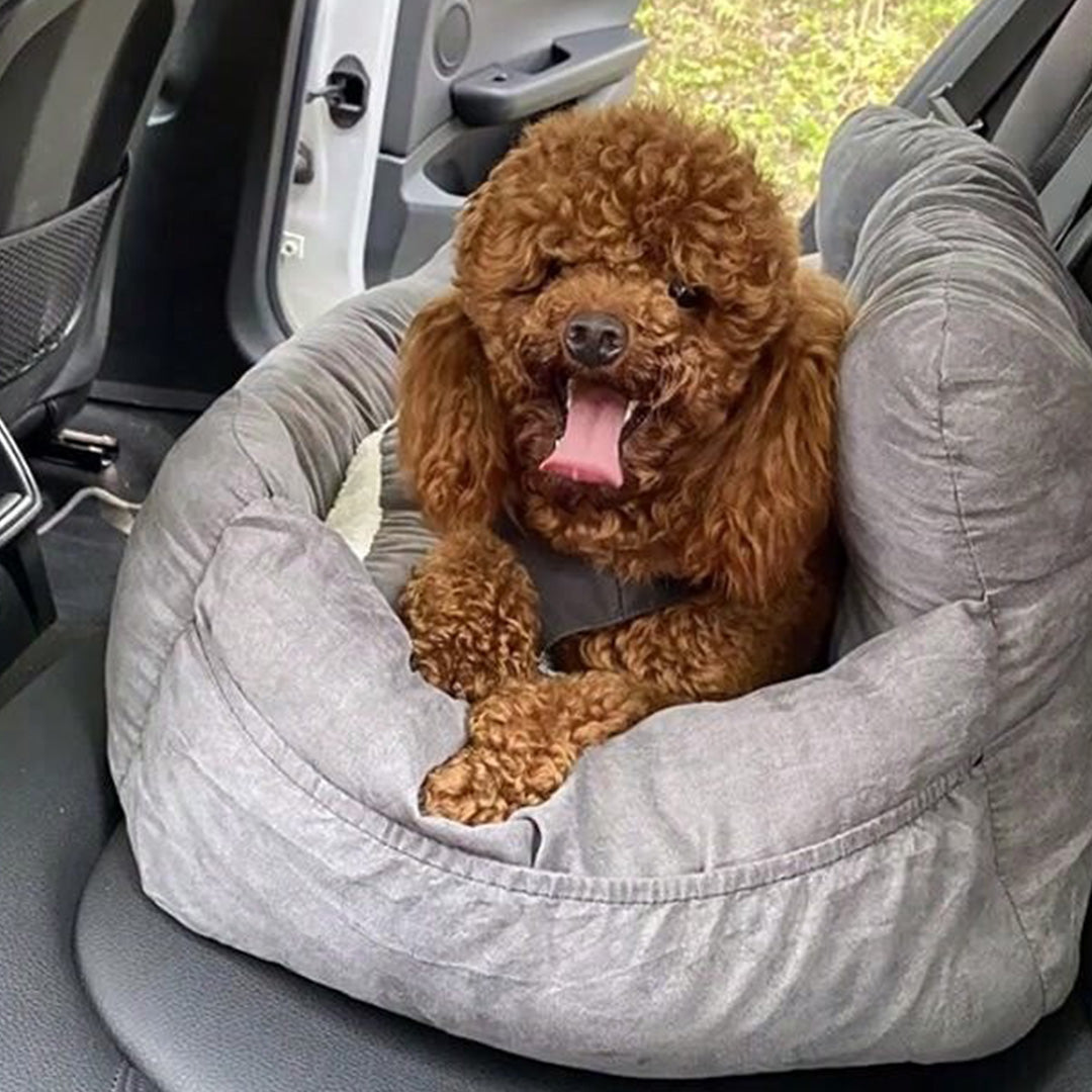 Pet Car Double Seat Travel Carries Bed for Medium Dog