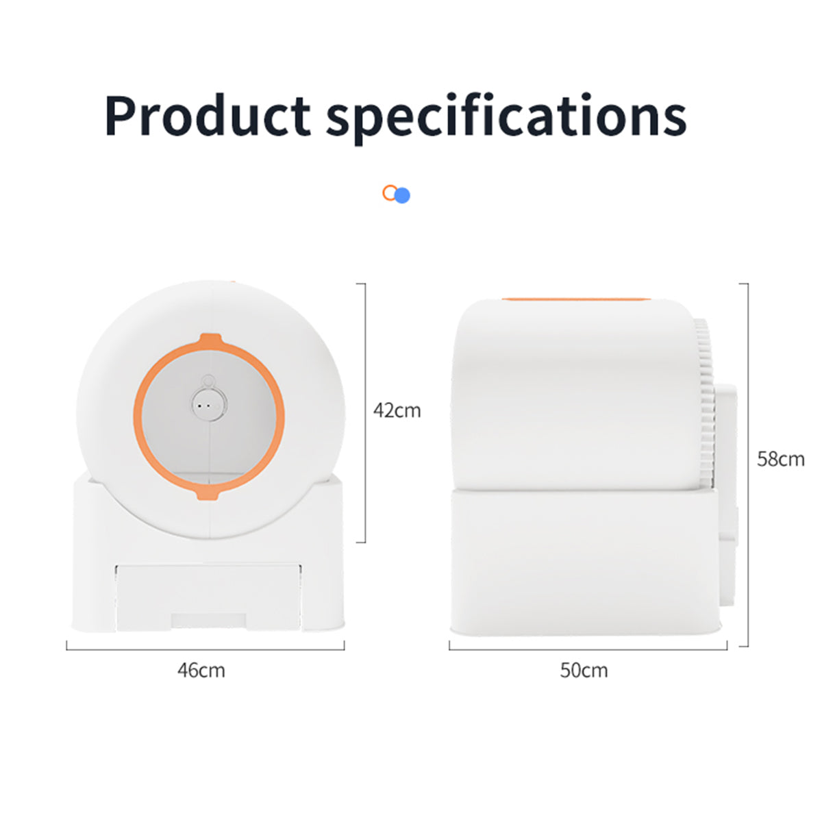 CV64 Automatic Enclosed Self-Cleaning Litter Box