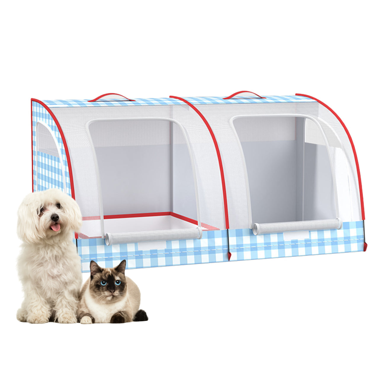 CC17 Soft-Sided Car Pet Carrier Crate for Cats & Small Dogs Blue