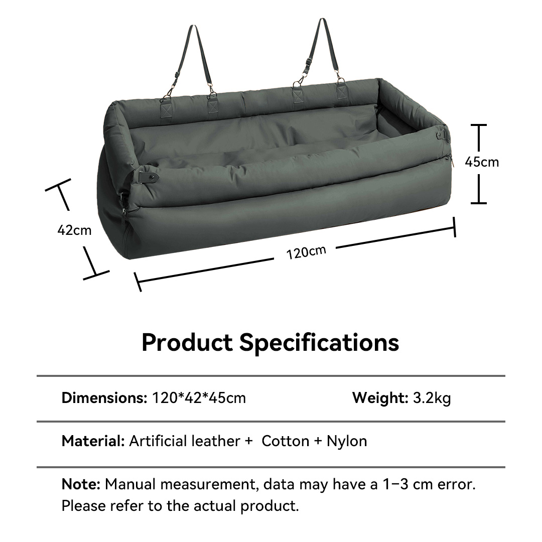 Blue Large Dog Car Carrier for Pet Outdoor Travel