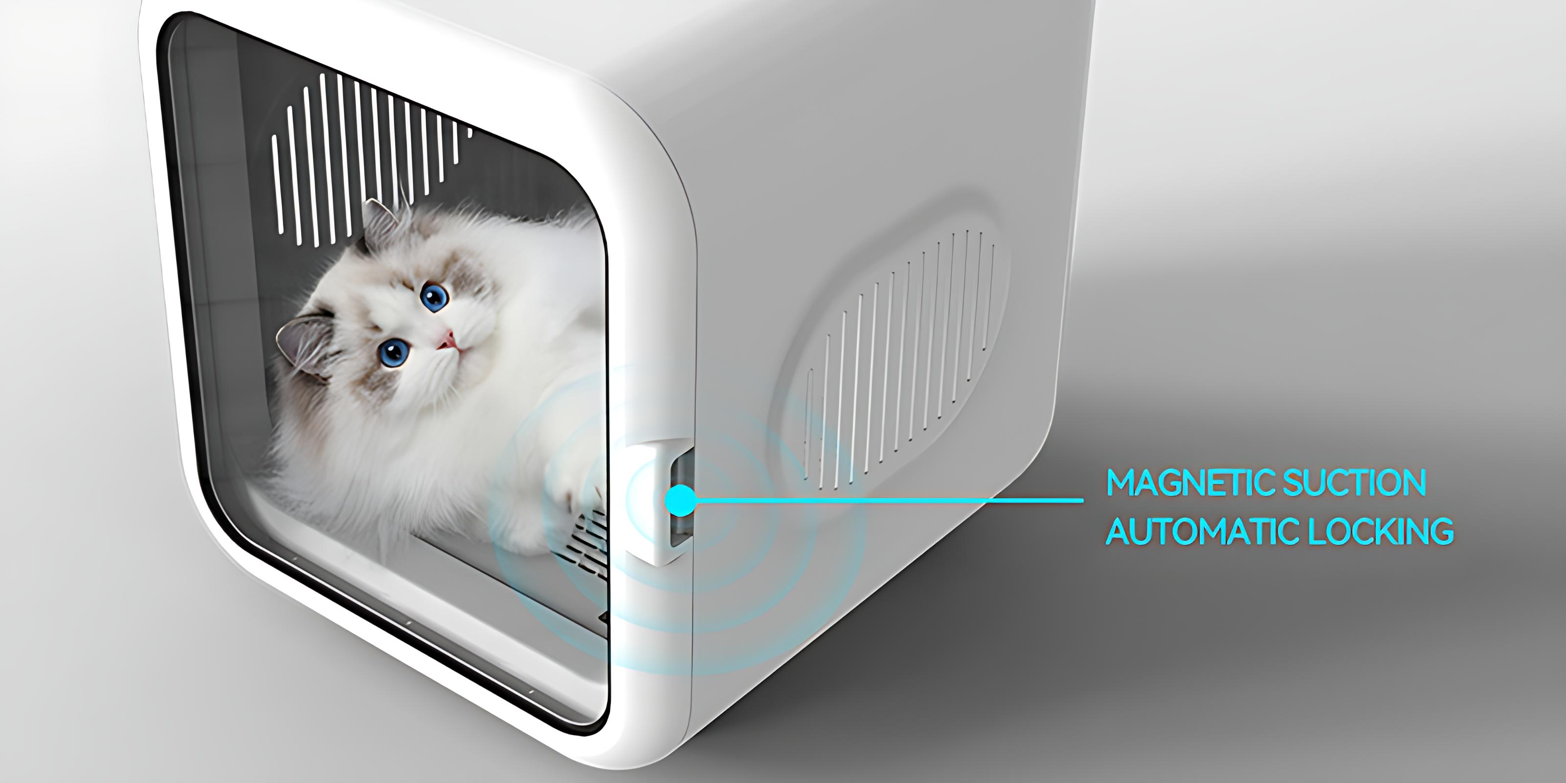 Square Smart Dryer Box with Magnetic Door Design