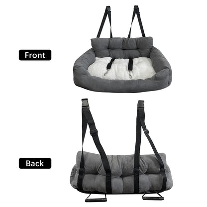 CS80 Pet Car Double Seat Travel Carries Bed for Medium Dog