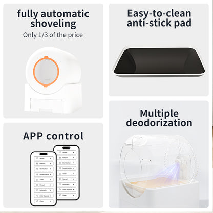 CV64 Automatic Enclosed Self-Cleaning Litter Box