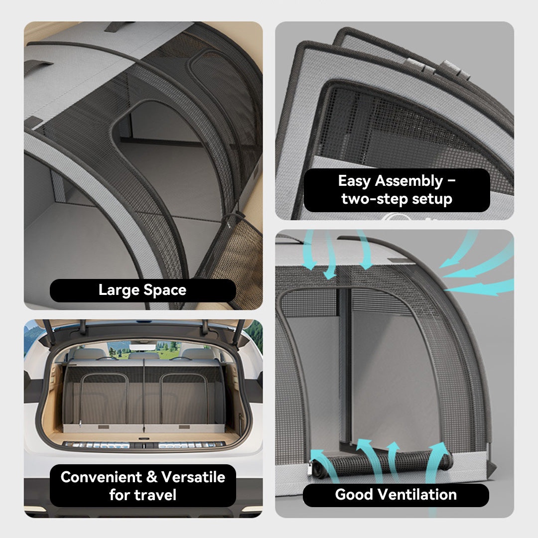 CC17 Soft-Sided Car Pet Carrier Crate for Cats & Small Dogs