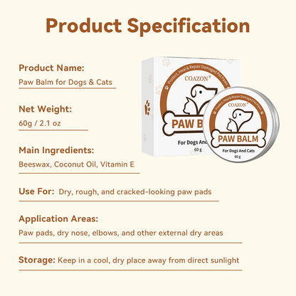 Lick-Safe Paw Balm for Dogs & Cats