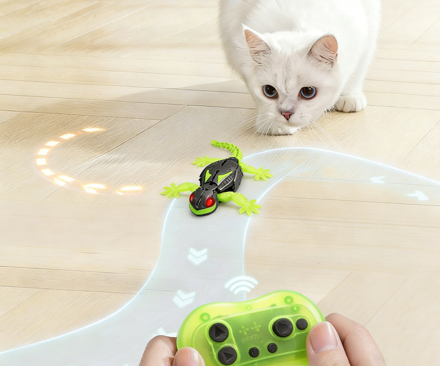 Anti-Boredom Remote Cat Toy with 7-9 m  long distance remote control