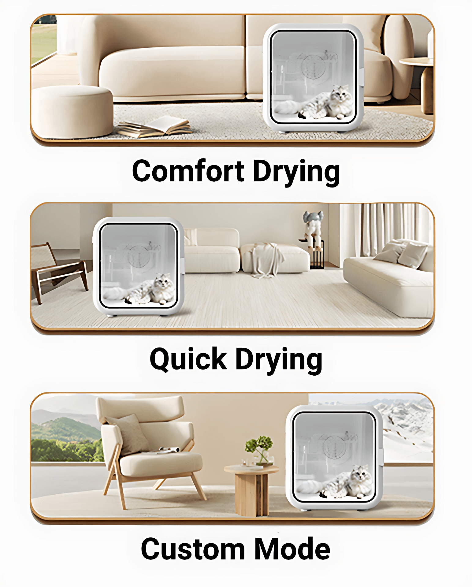 Automatic Pet Dryer Box with 5 Modes