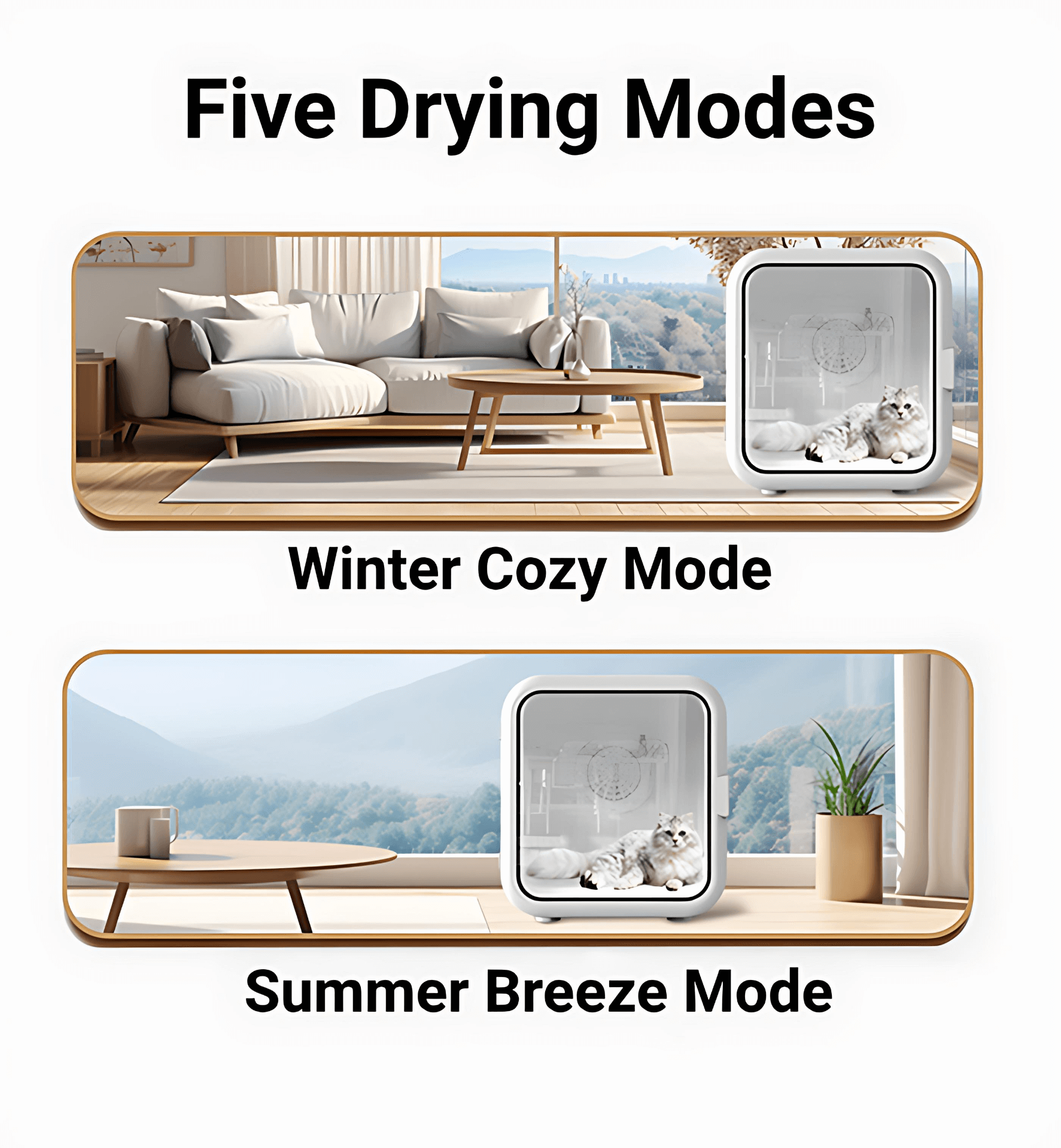 Automatic Pet Dryer with Five Drying Modes