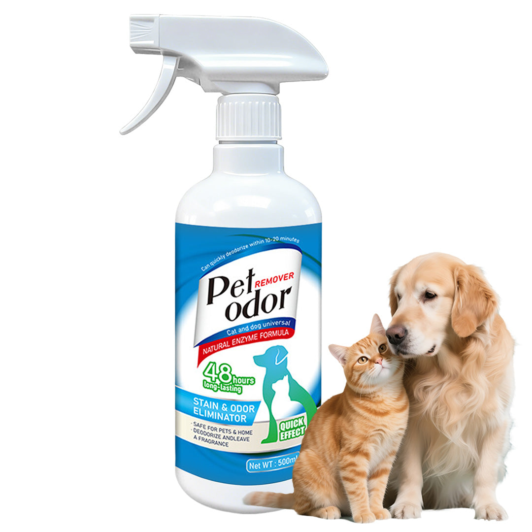 Natural enzyme spray, pet odor removal, household use