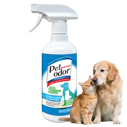 Natural enzyme spray, pet odor removal, household use
