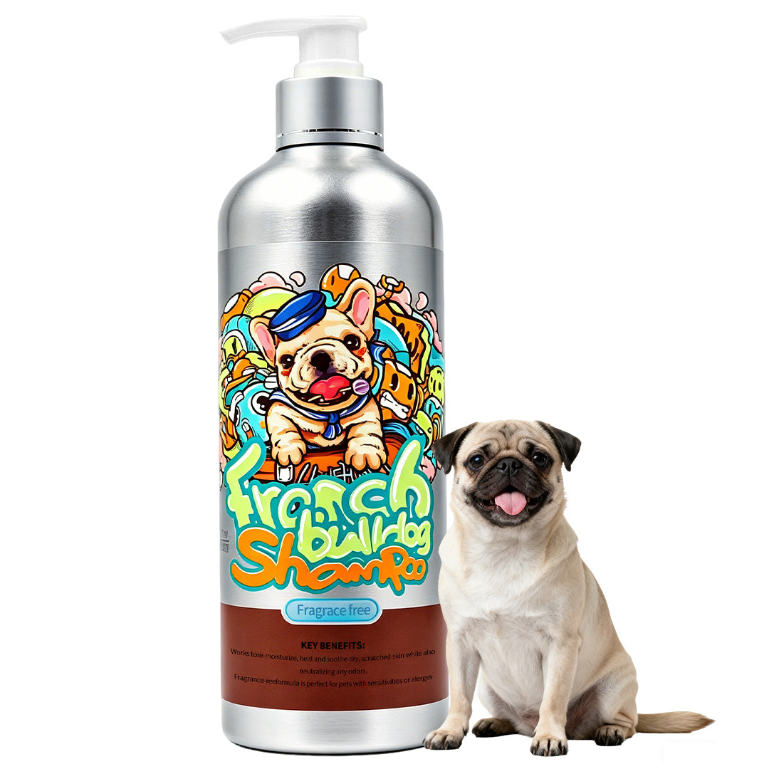 Breed-Specific Odor Control Dog Bulldog Shampoo made for short coats and wrinkle-prone areas. Helps cleanse odor-prone skin folds and remove buildup for a fresher, cleaner feel.