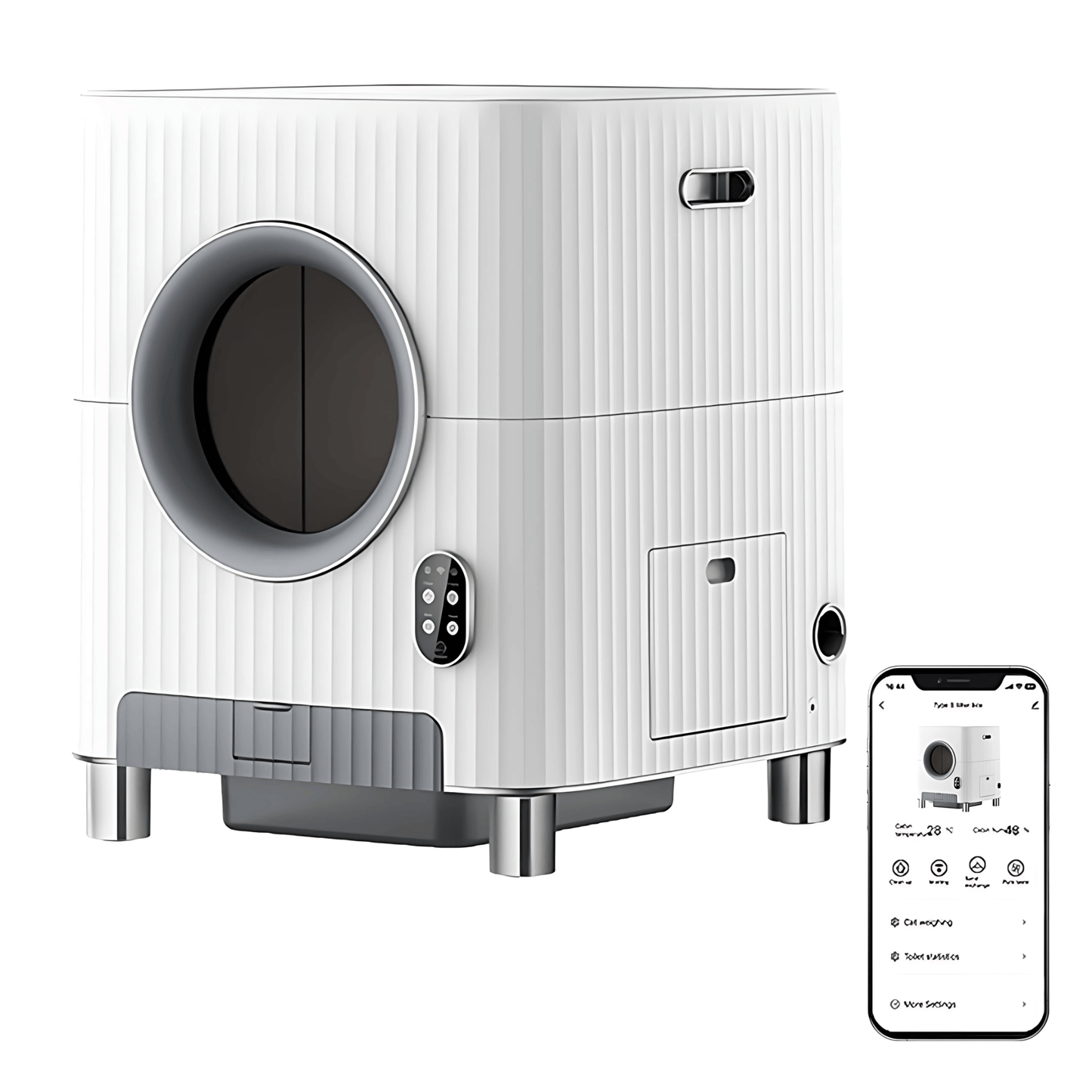 CA72 Automatic self cleaning litter box app controlled