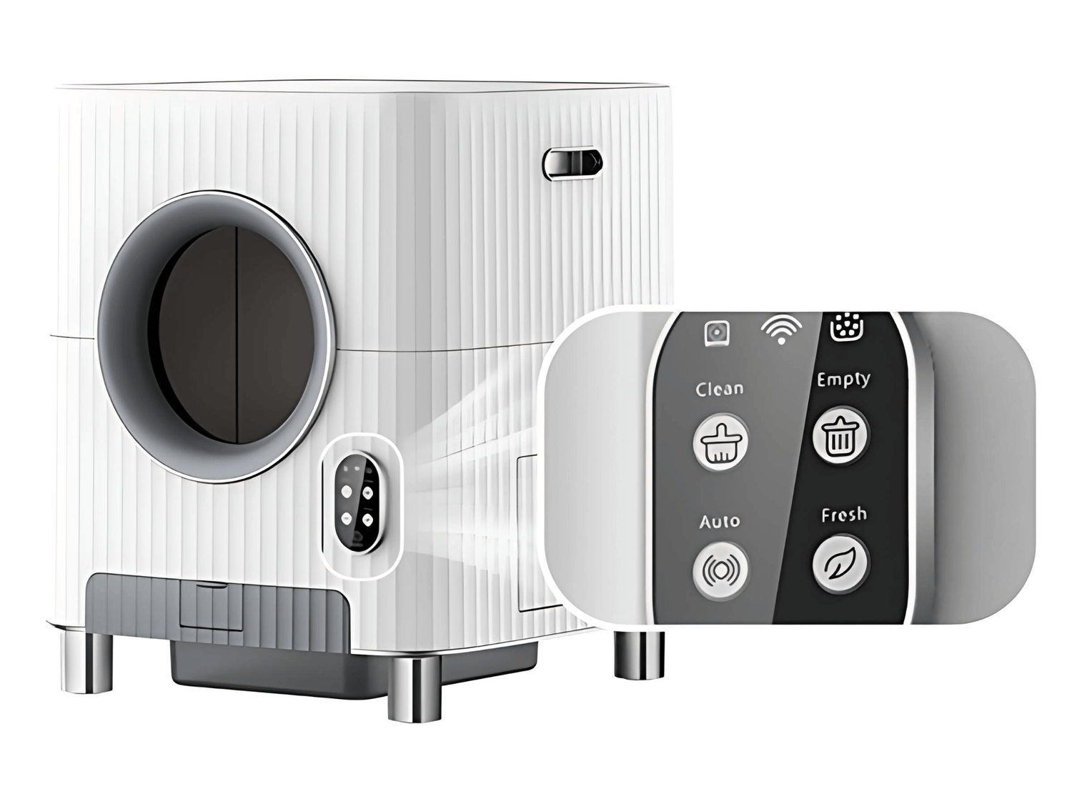 CA72 Smart Litter Box Touch screen operation