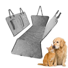 CB137 Pet Car Seat Cove Dogs Backseat Barrier for SUVs Cars Grey