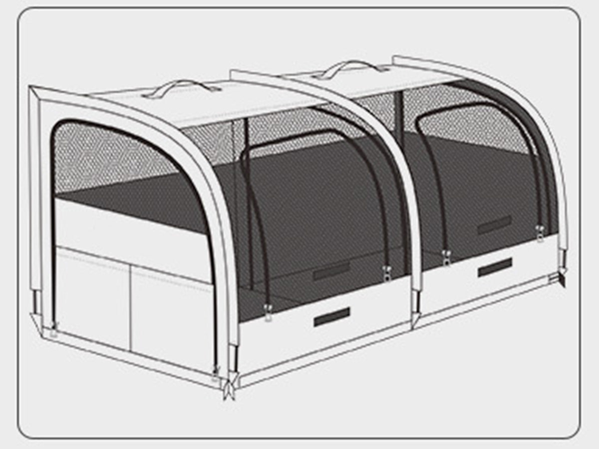 CC17 Soft-Sided Car Pet Carrier Travel Crate Spacious Design