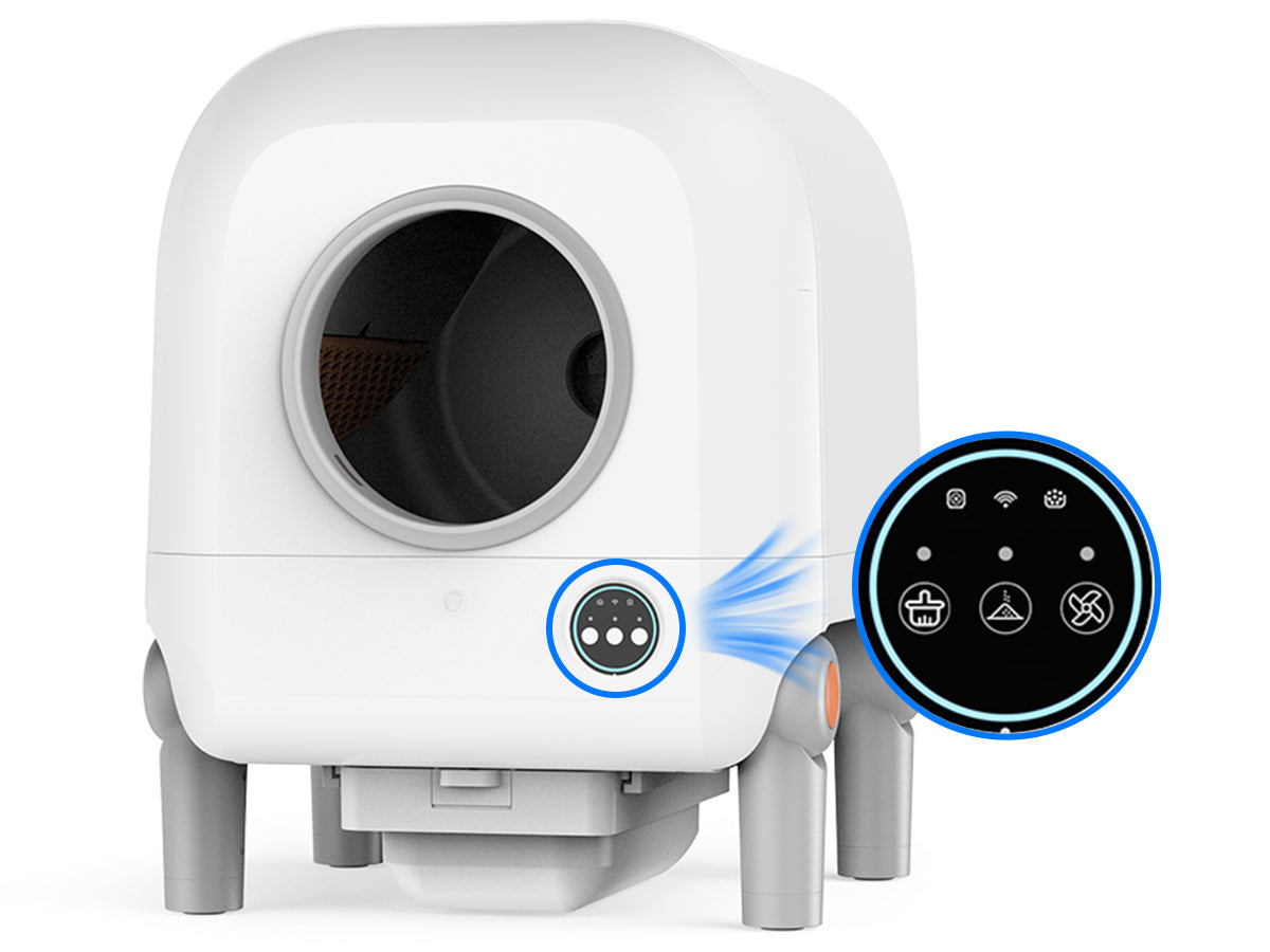 CC72 APP Controlled Automatic Self-Cleaning Litter Box with Touch Screen