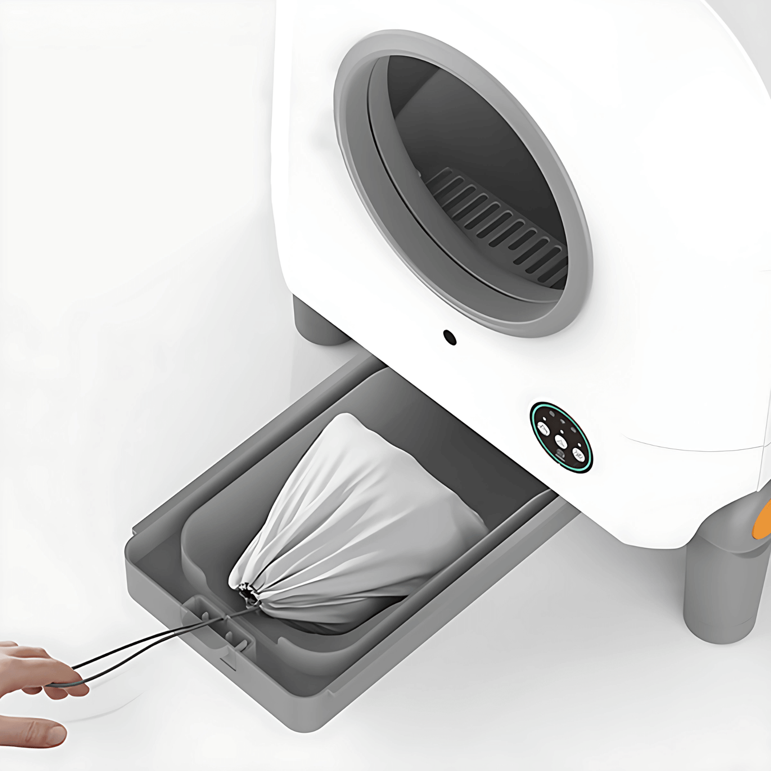 CC72 Automatic Self Cleaning Litter Box 7L Waste Collection Pan