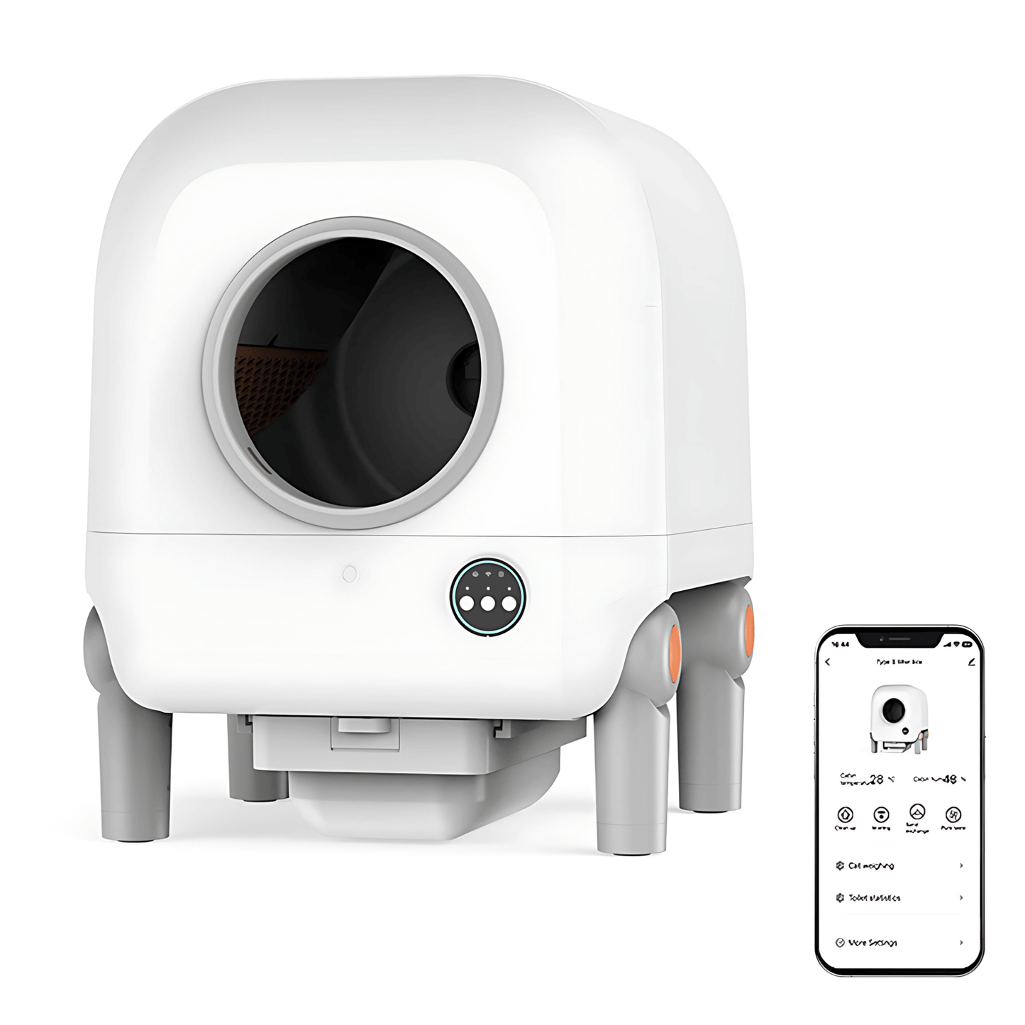 CC72 Automatic self cleaning litter box app controlled