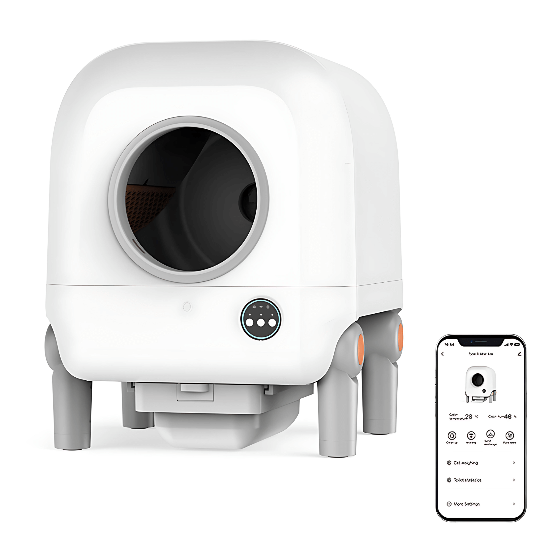 CC72 Automatic self cleaning litter box app controlled