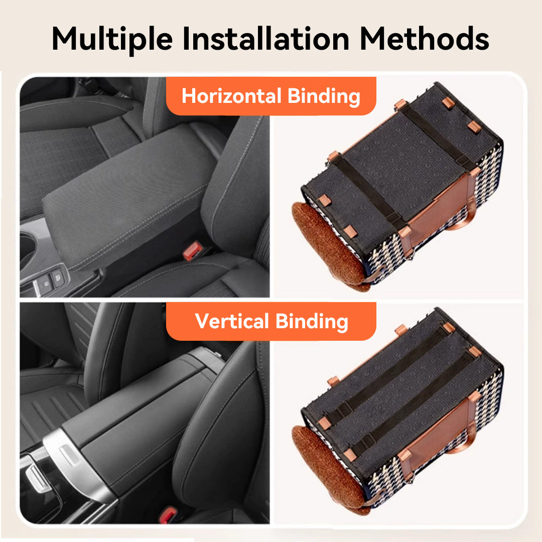 CS23 Pet Console Car Seat Foldable Carrier multiple installation methods