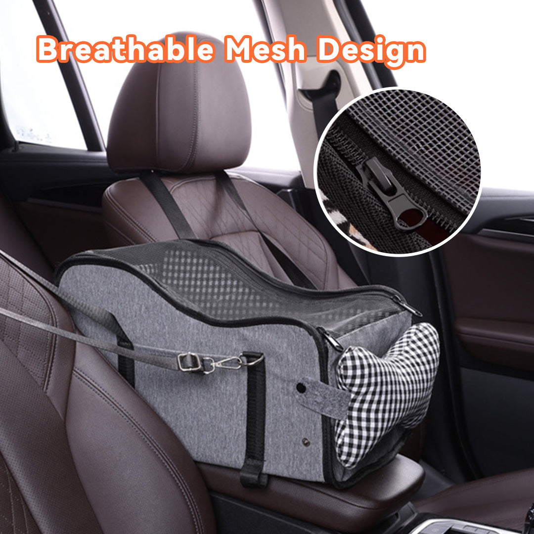 CS23 Pet Console Car Seat Foldable Carrier with breathable mesh design