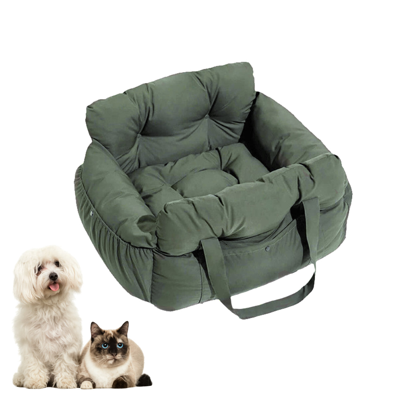 CS46 Pet Car Seat Carrier Sofa Green