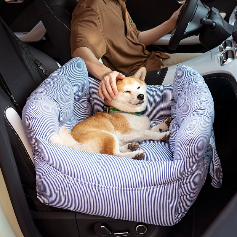CS46 Portable Pet Car Seat Carriers Cozy Bolster Bed 1