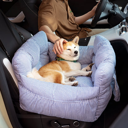CS46 Portable Pet Car Seat Carriers Cozy Bolster Bed 1