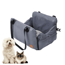 CS49 Pet Booster Seat Car Carrier for small and Medium Dog and Cat Grey