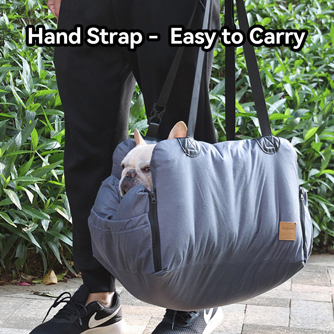 CS49 Pet Booster Seat Car Carrier with hand strap - easy to carry