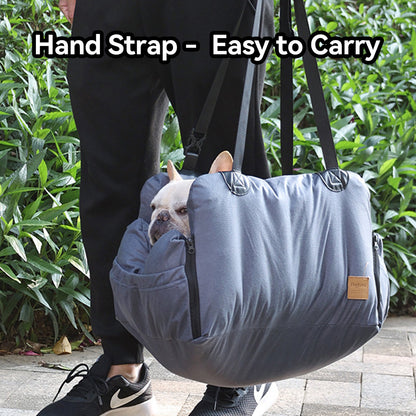 CS49 Pet Booster Seat Car Carrier with hand strap - easy to carry