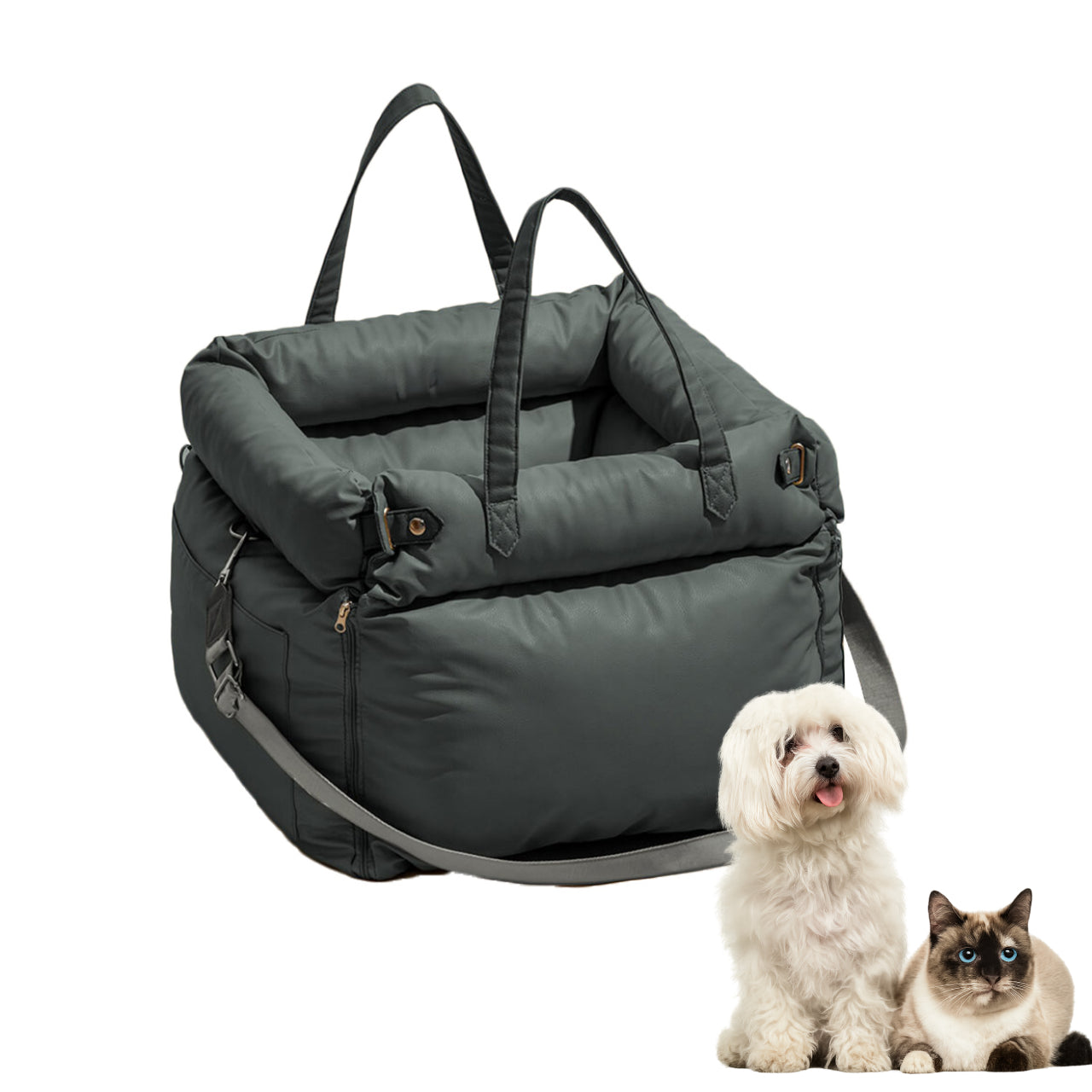 CS50 Pet Carrier Dog Car Seat Blue Petsgofun