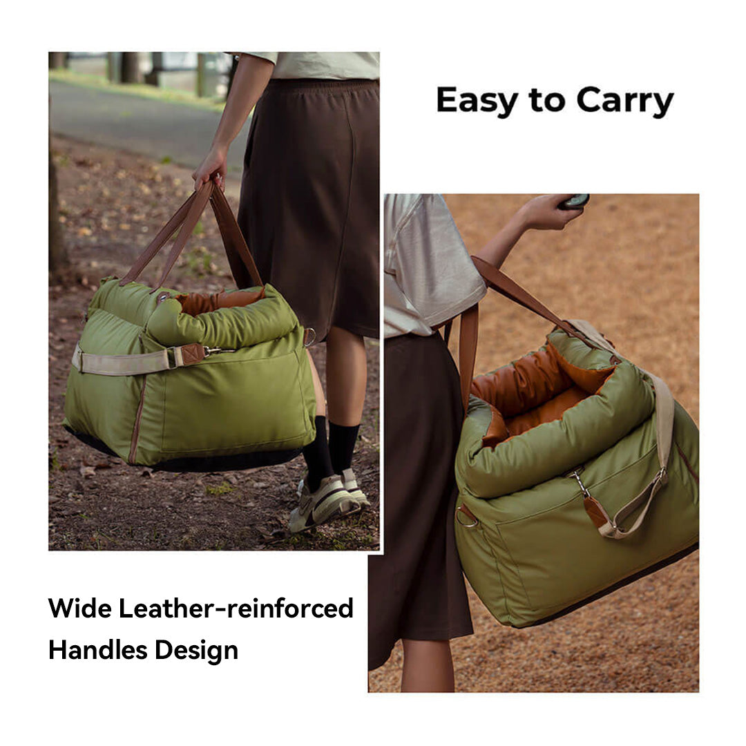 CS55 Pet Car Booster Seat suitable with Wide Handles Design