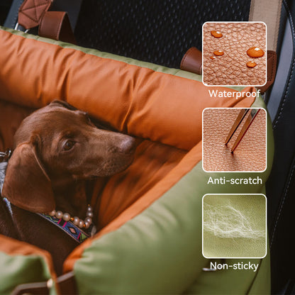CS55 Pet Car Booster Seat with Waterproof Anti-scratch Material