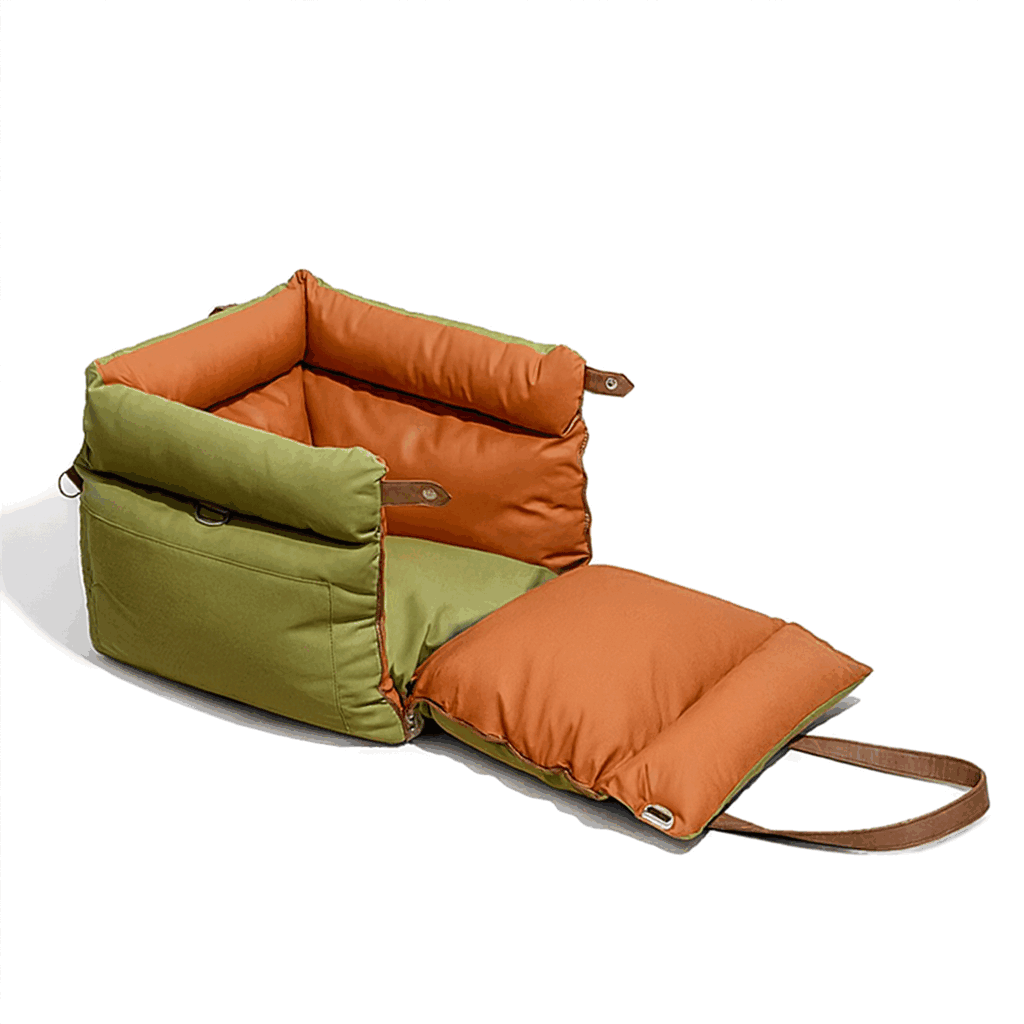 CS55 Pet Car Carrier Seat with foldable cushion extension