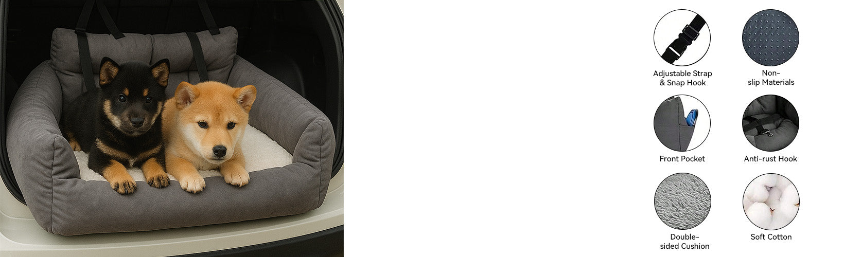 CS80 Pet car seat cushion bed