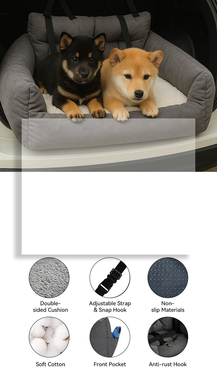 CS80 Pet car seat cushion bed 2