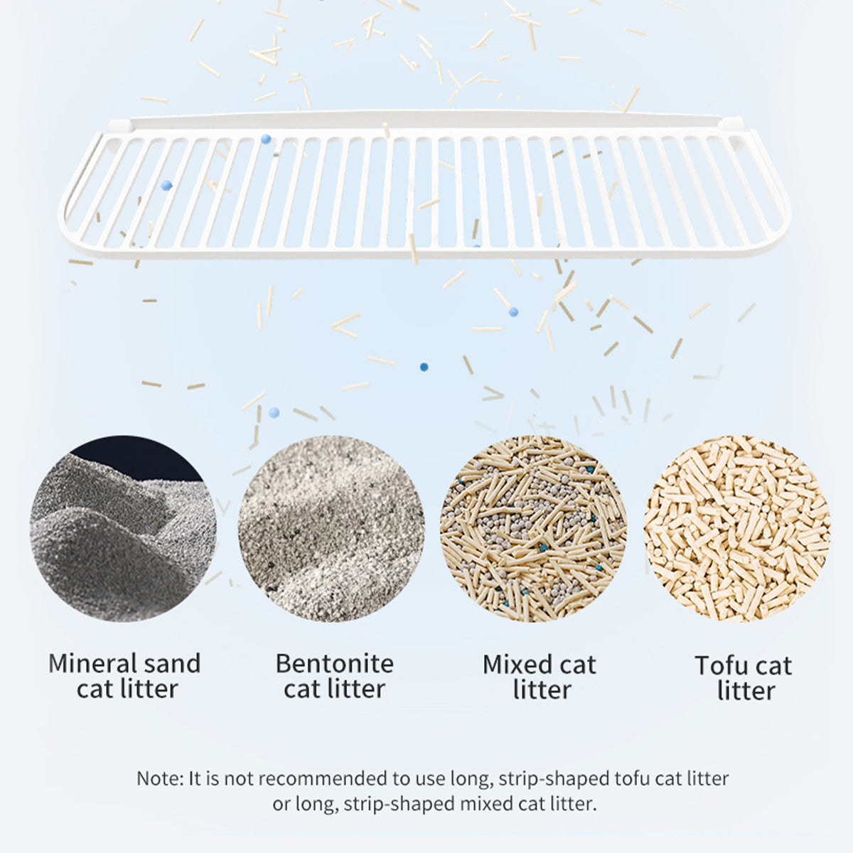 CV64 Enclosed Automatic Litter Box Special filter Compatible with various cat litters