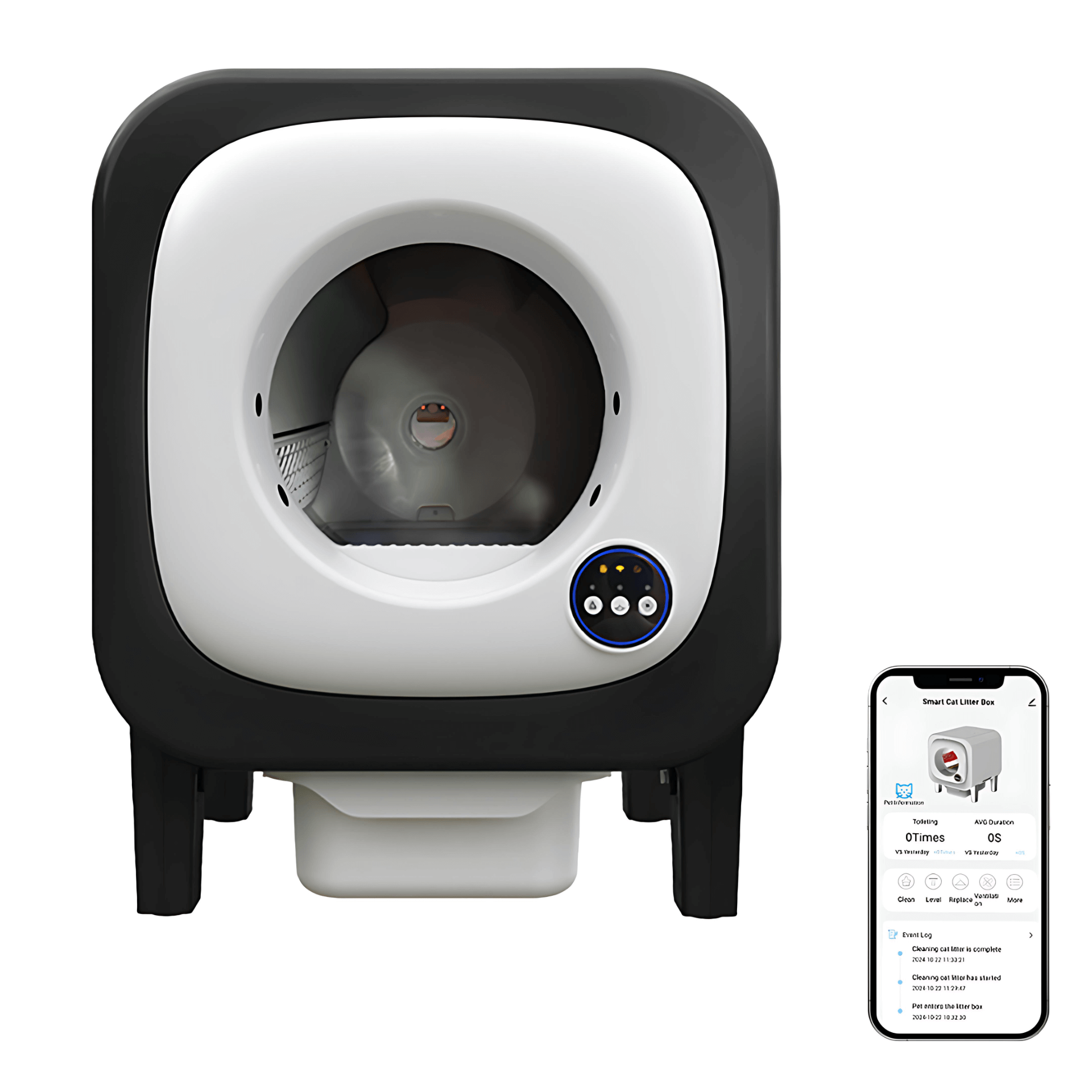 CZ72 Automatic self cleaning litter box app controlled