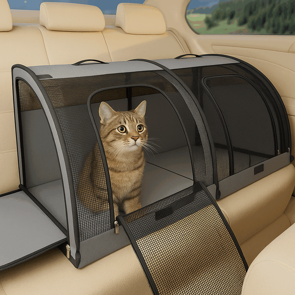 CC17 Soft-Sided Car Pet Carrier Crate for Cats & Small Dogs