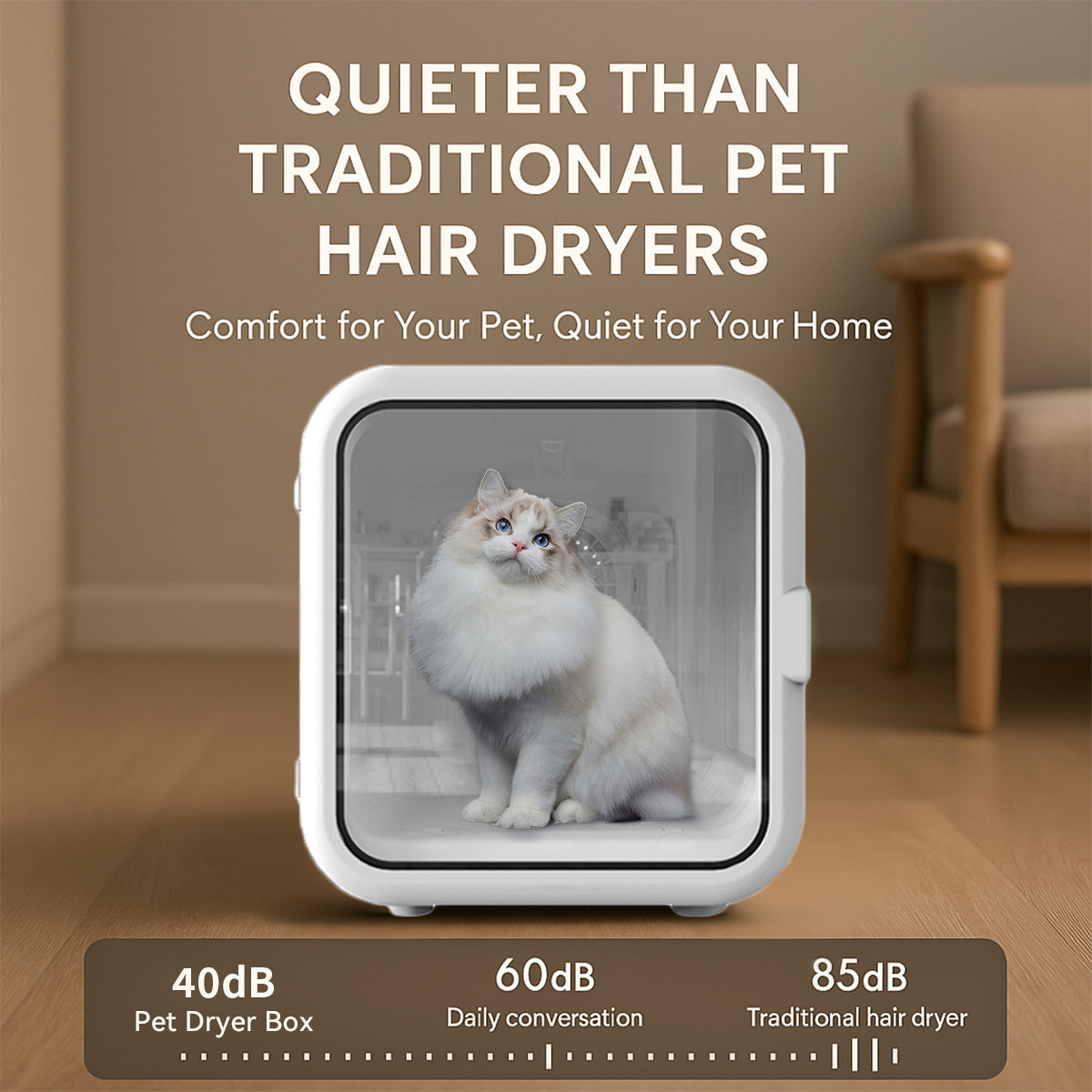 DL62 Smart Pet Dyer Box Quiet Runnning