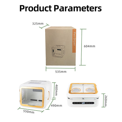 Foldable Smart Pet Drying Box Parameters