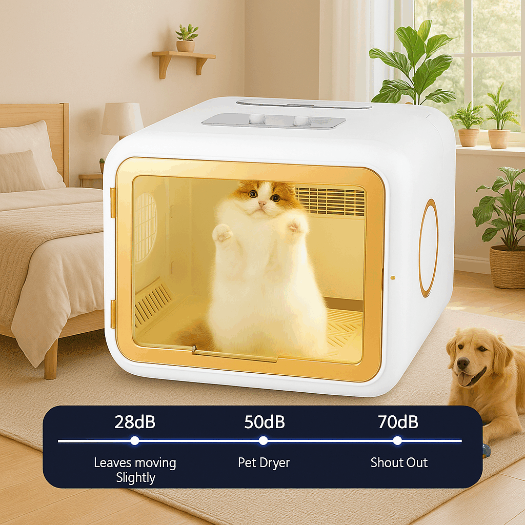 Foldable Smart Pet Drying Box low noise operation