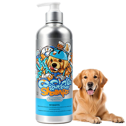 No added fragrance pet shampoo for golden Retriever nourishes dry coats and helps leave fur smooth, silky, and naturally shiny.