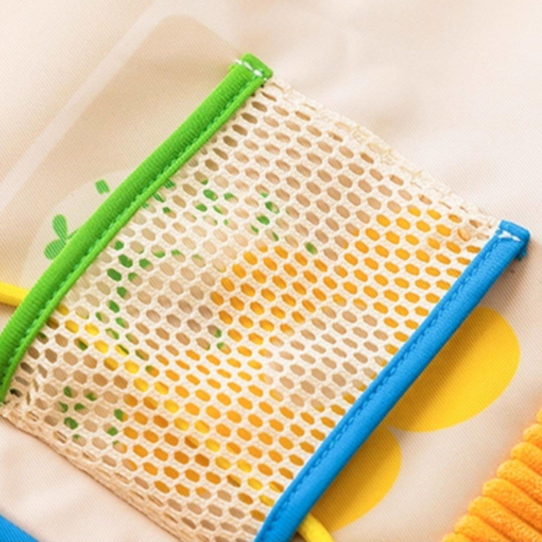 Durable canvas fabric on interactive cat play mat, scratch-resistant and easy to clean