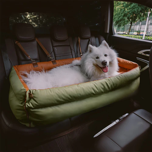 Washable Pet Car Seats for Dogs, Canine Car Seat with Seatbelt