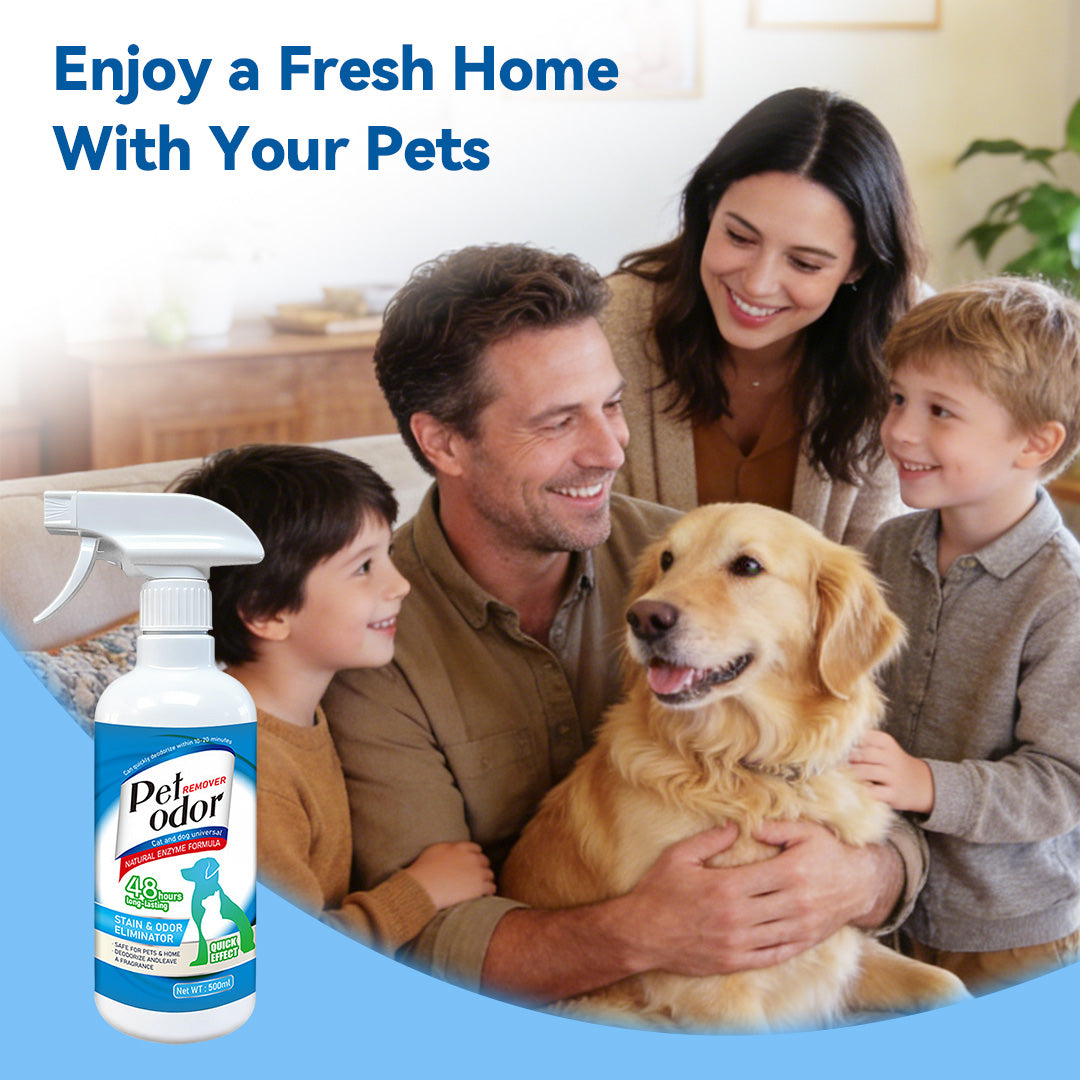 Natural Enzyme Pet Odor Spray provides fresh home with pets