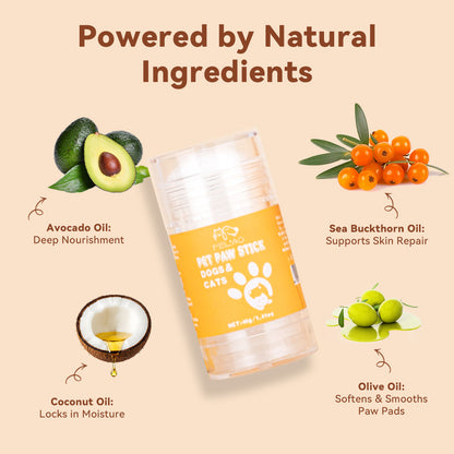 Natural paw balm for dogs and cats moisturizing paws