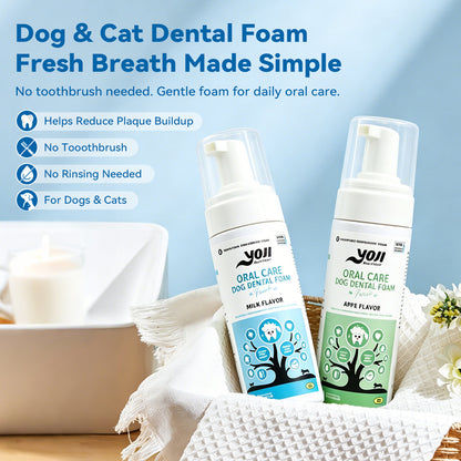 No Brush Dog Cat Dental Foam made fresh become simple