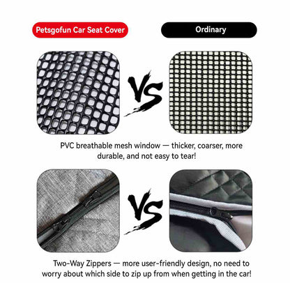 OC001  Pet Car Seat Cove Dogs Backseat Barrier for SUVs Cars Material